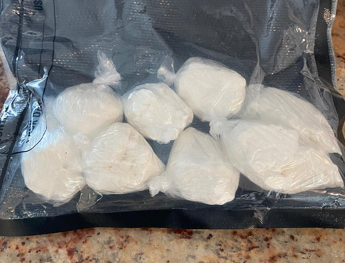 Nearly 300 grams of cocaine, or about 10.5 ounces, was seized from a home in Sarasota, authorities said.